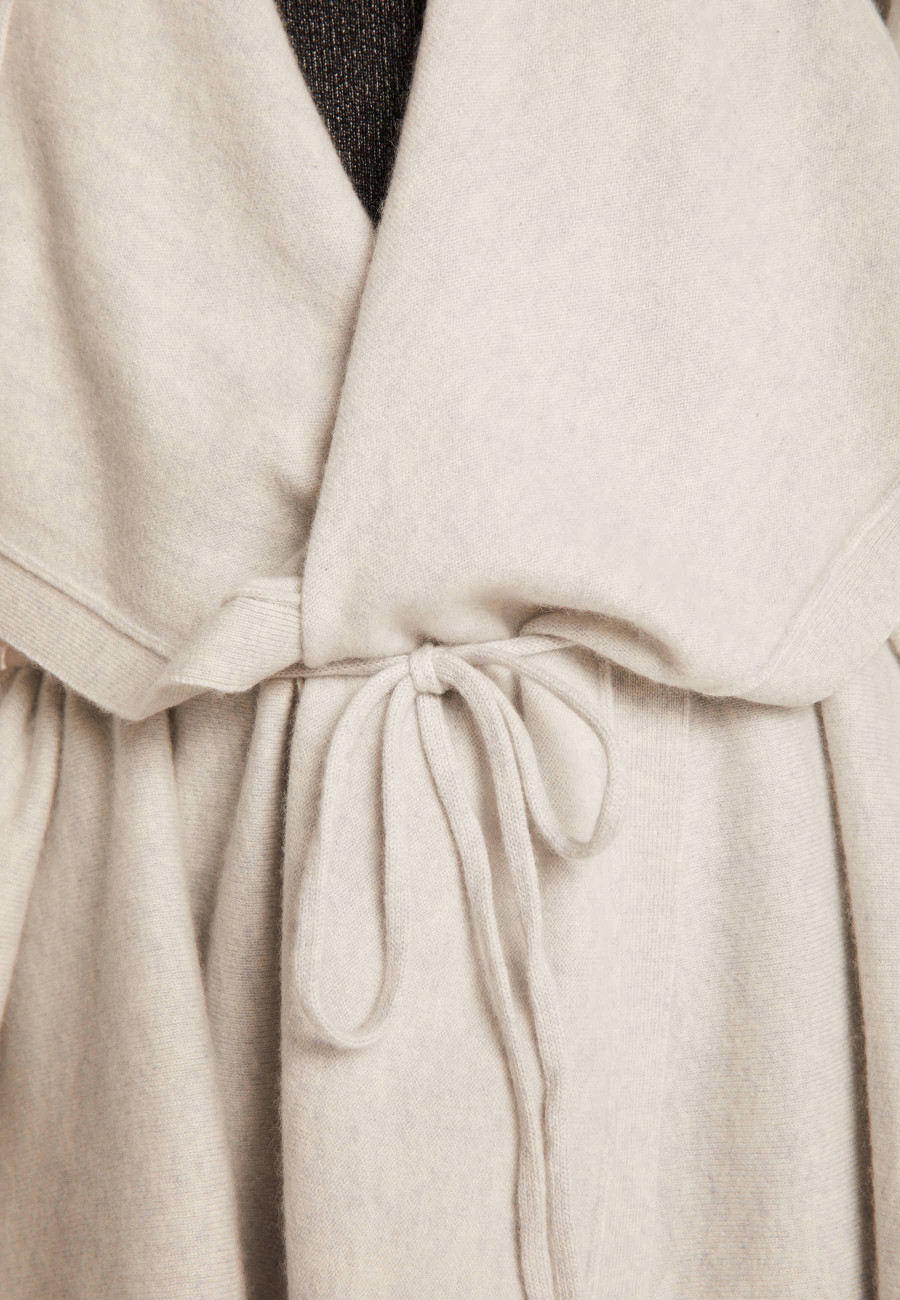 Colete quimono sem mangas 100% cashmere - Oumi