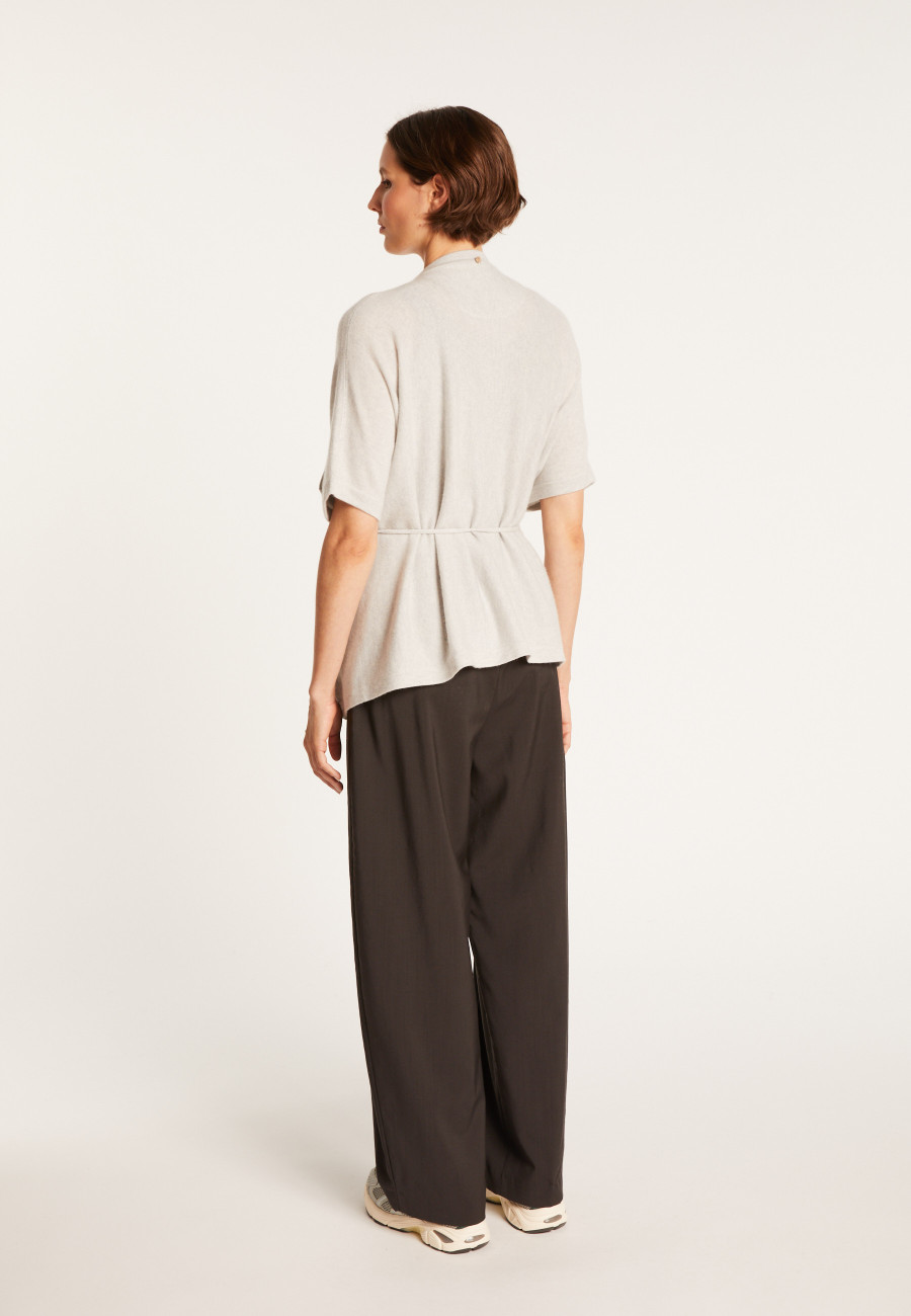 Colete quimono sem mangas 100% cashmere - Oumi