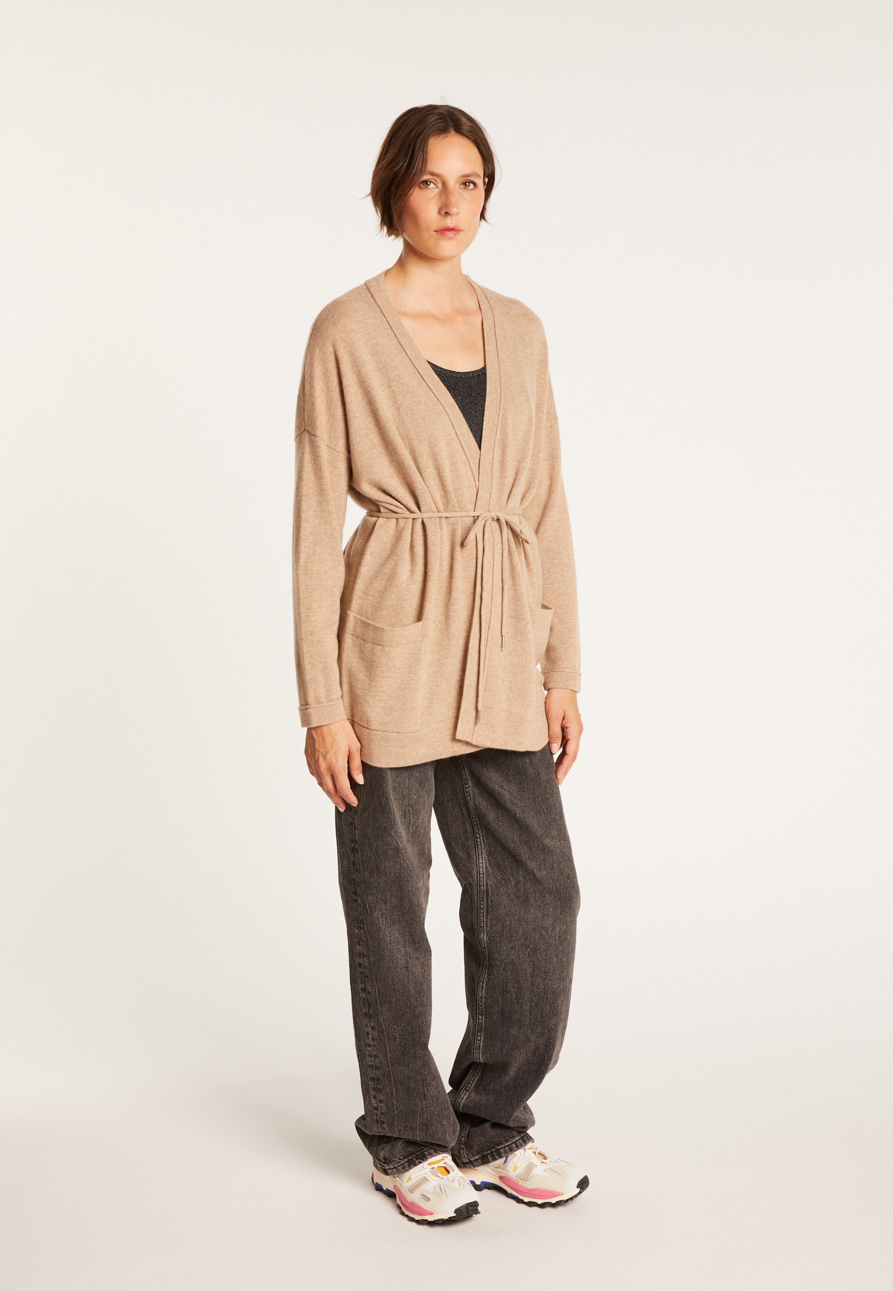 Cashmere cardigan with pockets – Hazel