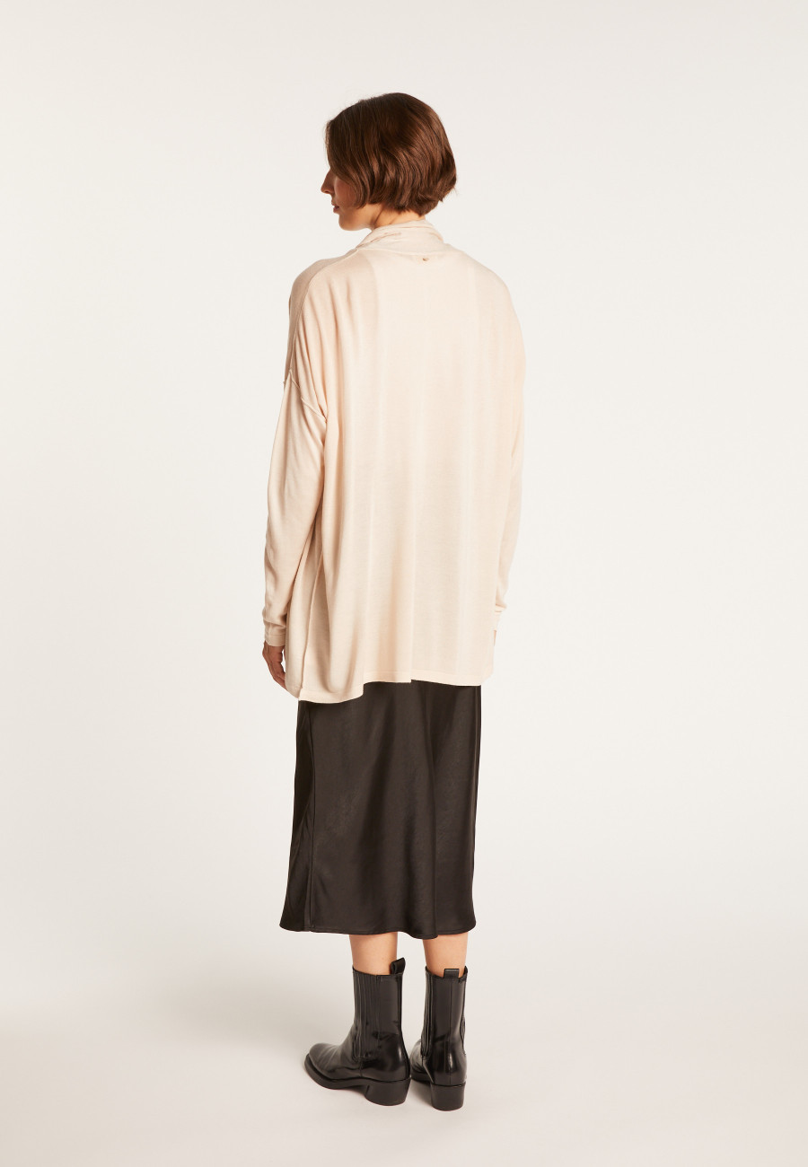 Bamboo cashmere cardigan with shawl collar - Hani