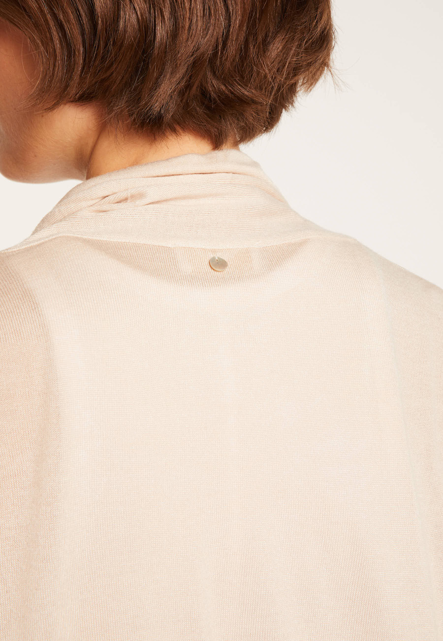 Bamboo cashmere cardigan with shawl collar - Hani