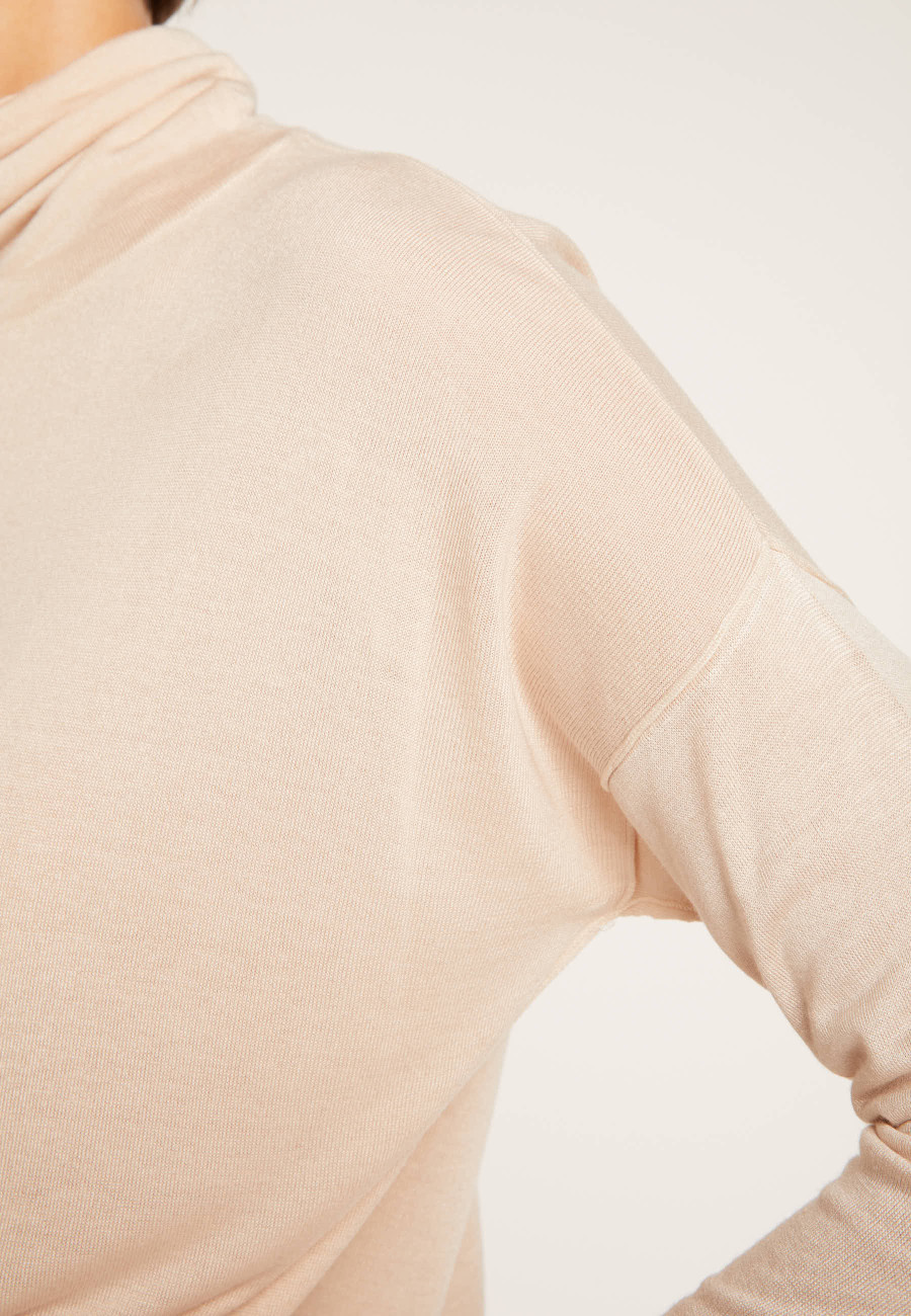 Oversized cashmere bamboo turtleneck jumper - Heva