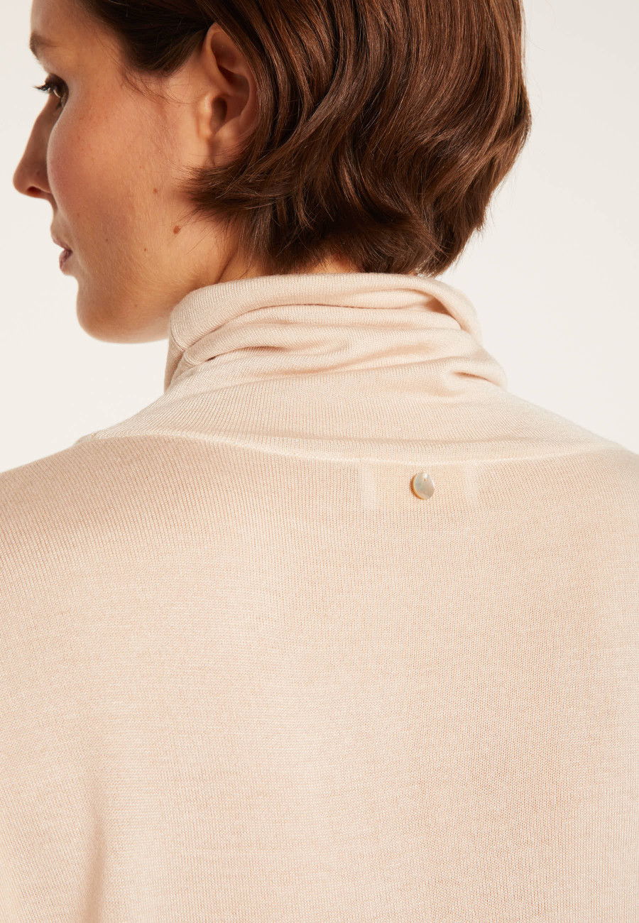 Oversized cashmere bamboo turtleneck jumper - Heva