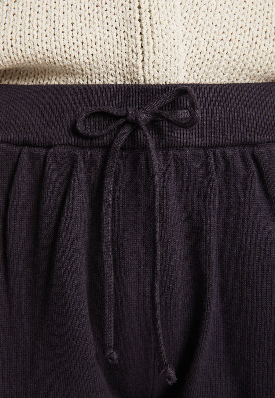 Shorts de algodão e cashmere - Harem