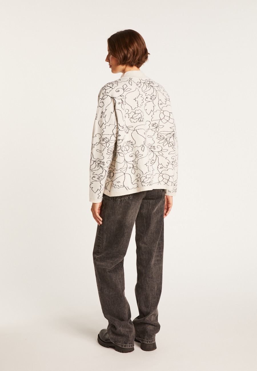 Pull à fleurs Maison Montagut x Maison Martin Morel - Galati