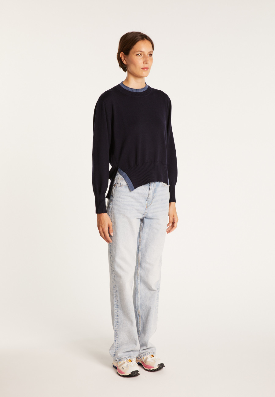 Two-tone wool sweater - Gimmie