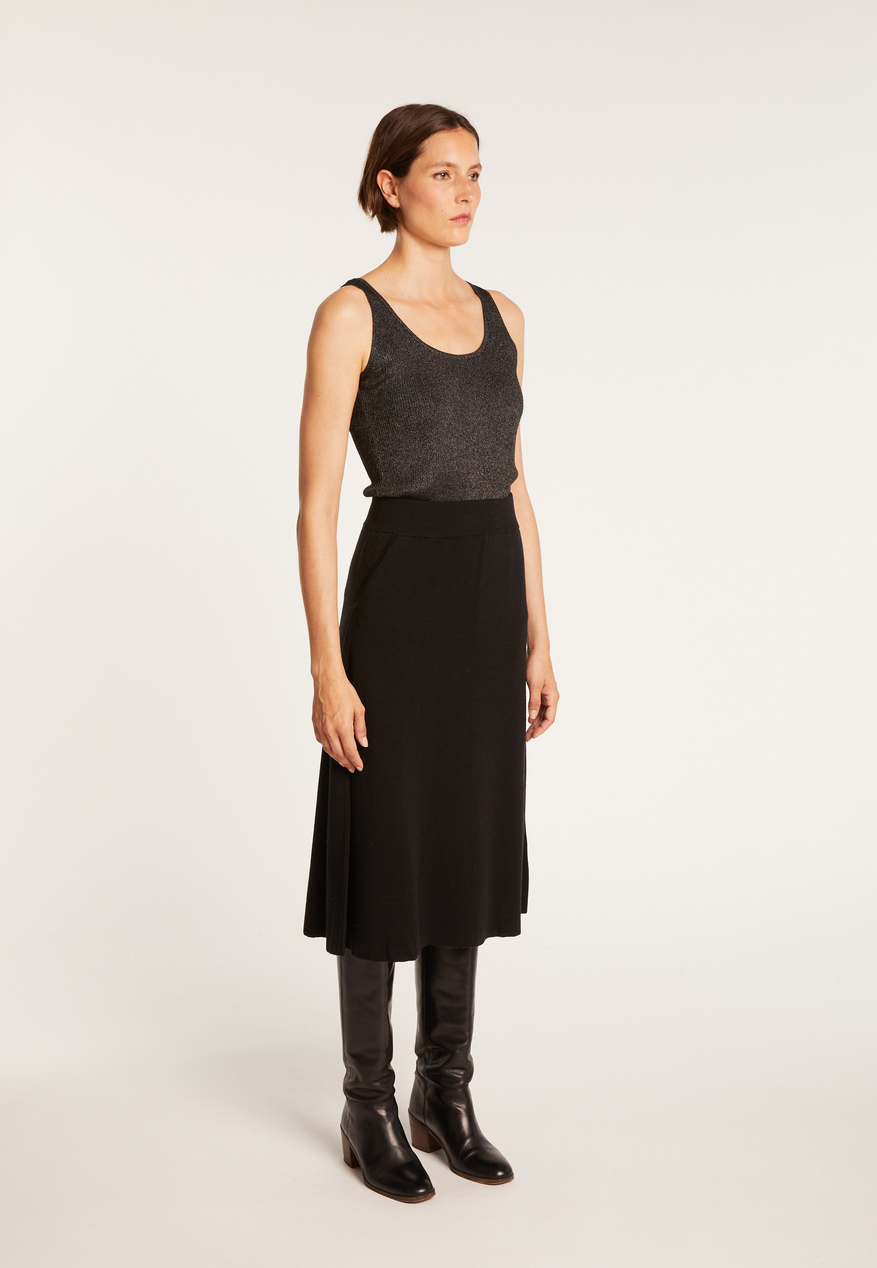Wool skirt with pockets - Grazia