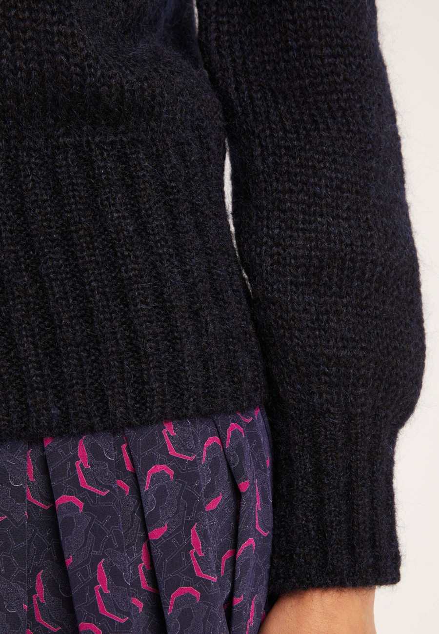 Suéter de mohair com decote em V - Gracy