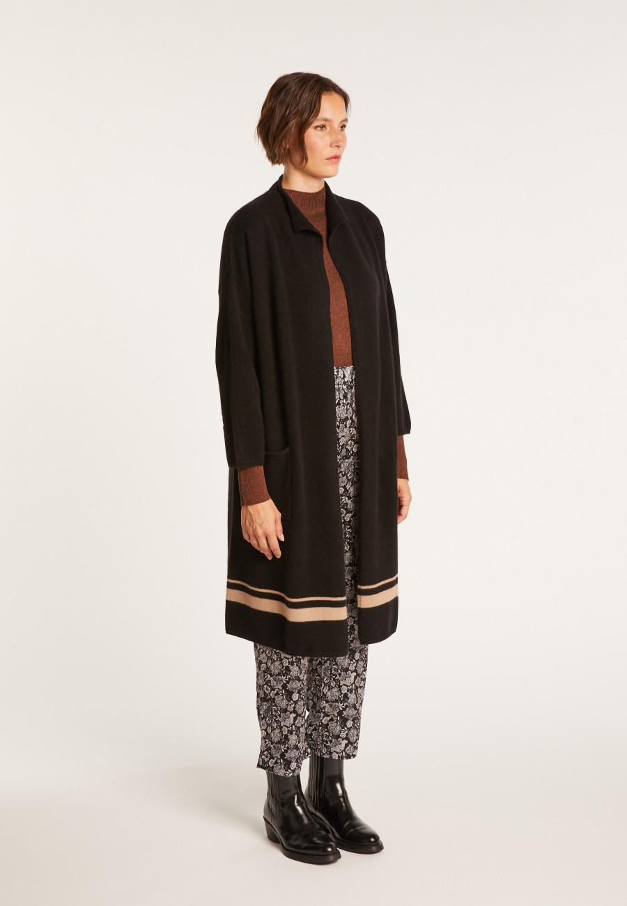 Manteau col montant en cachemire 2 fils - Dorys