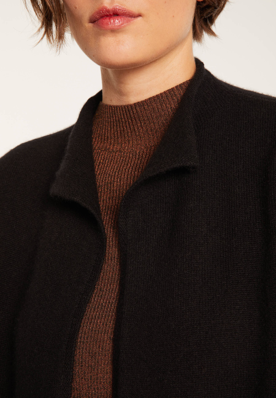 Manteau col montant en cachemire 2 fils - Dorys