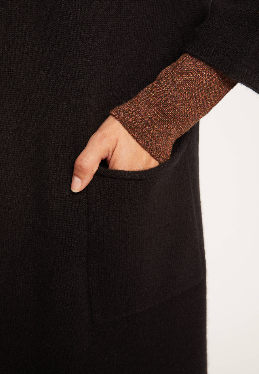 Manteau col montant en cachemire 2 fils - Dorys