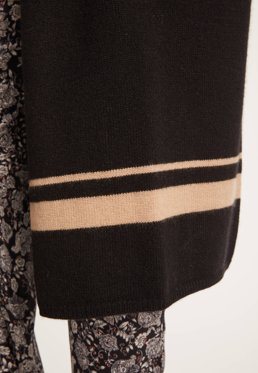 Manteau col montant en cachemire 2 fils - Dorys