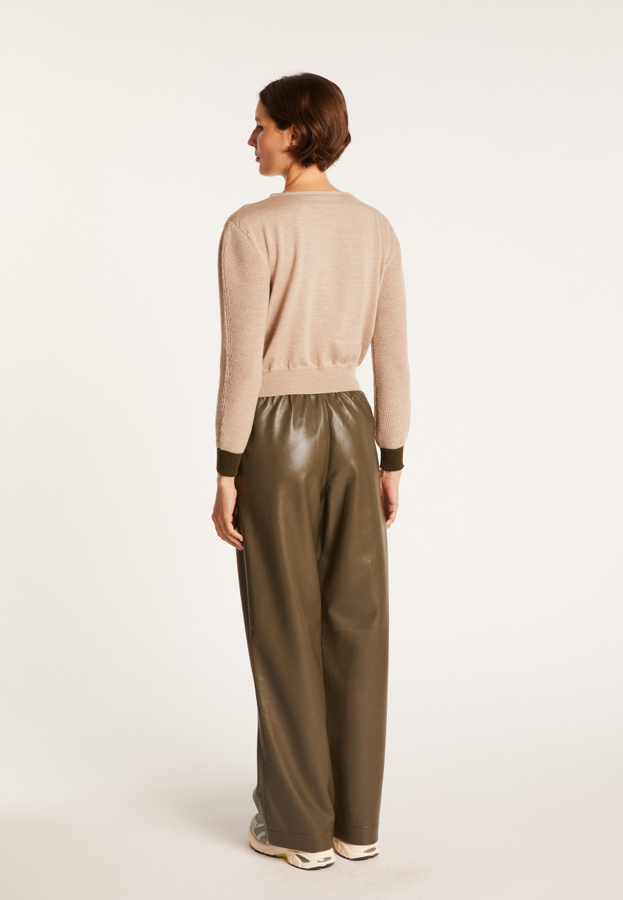 Short wool sweater - Fanfan