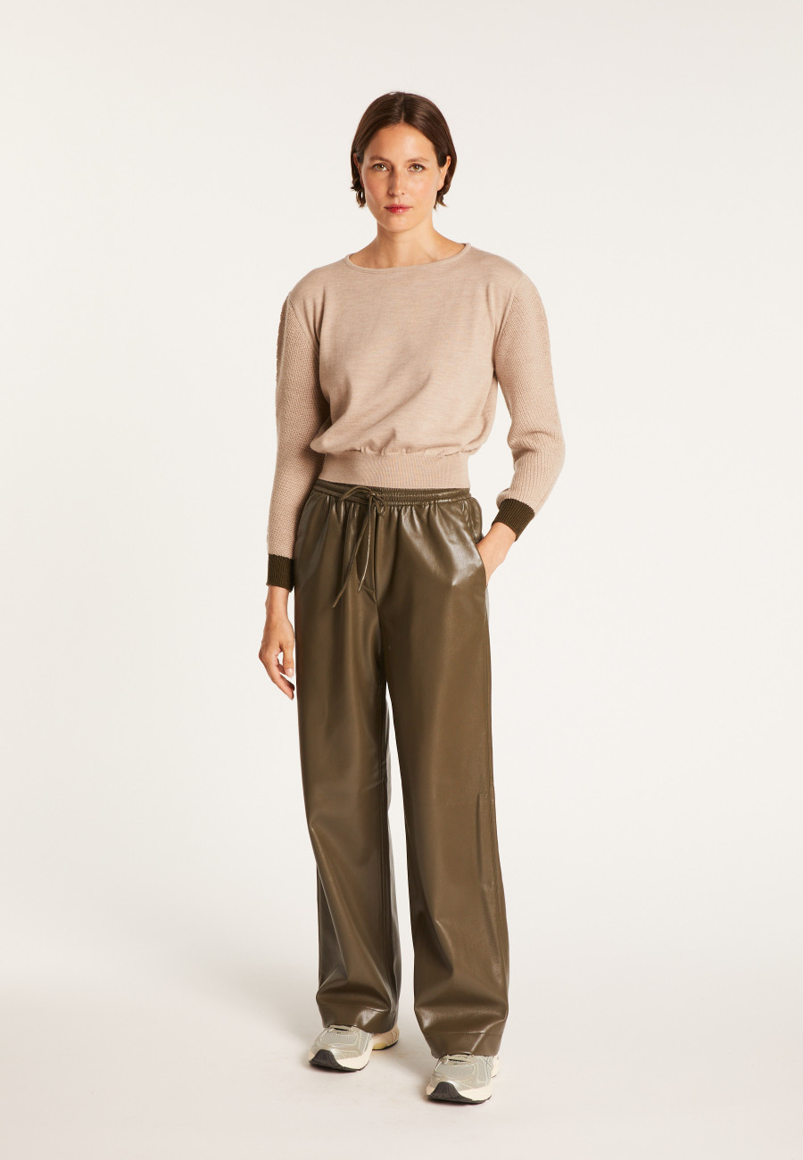 Short wool sweater - Fanfan