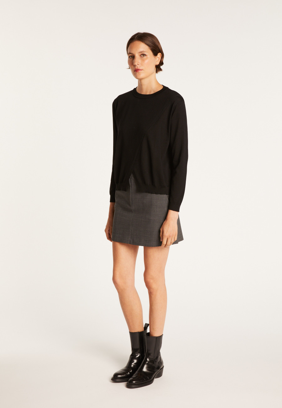 Double-breasted wool sweater - Fredi