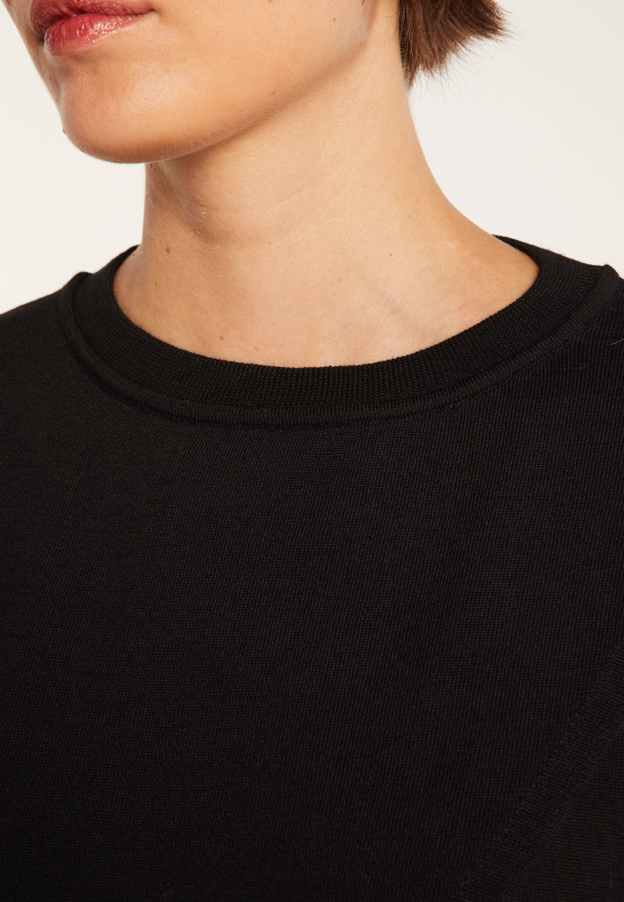 Pull croisé en laine - Fredi