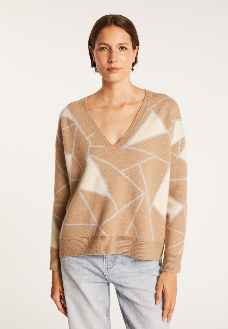 Jumper with geometric patterns - Felixa