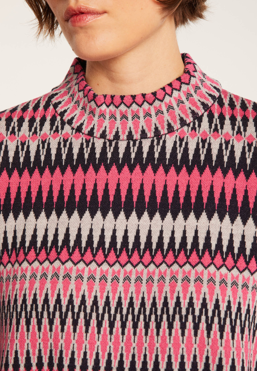 Pull motifs aztèques en  laine - Fidji