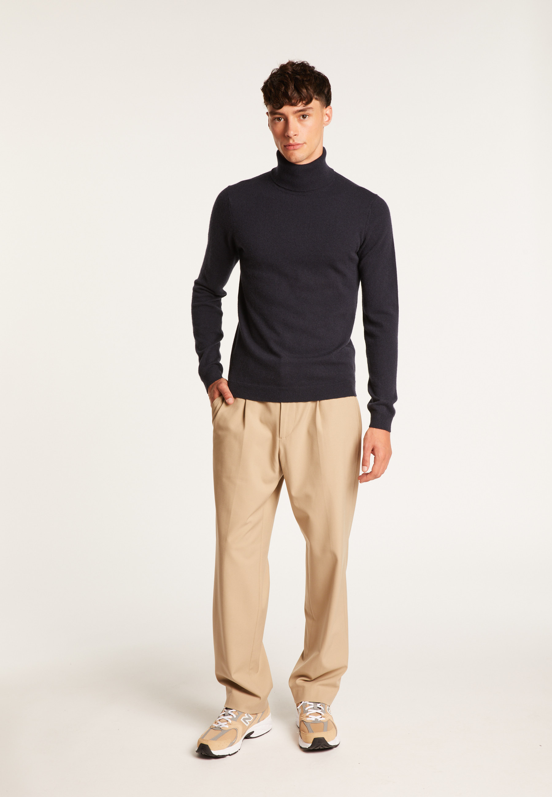 Pull col roulé en cachemire Felipe