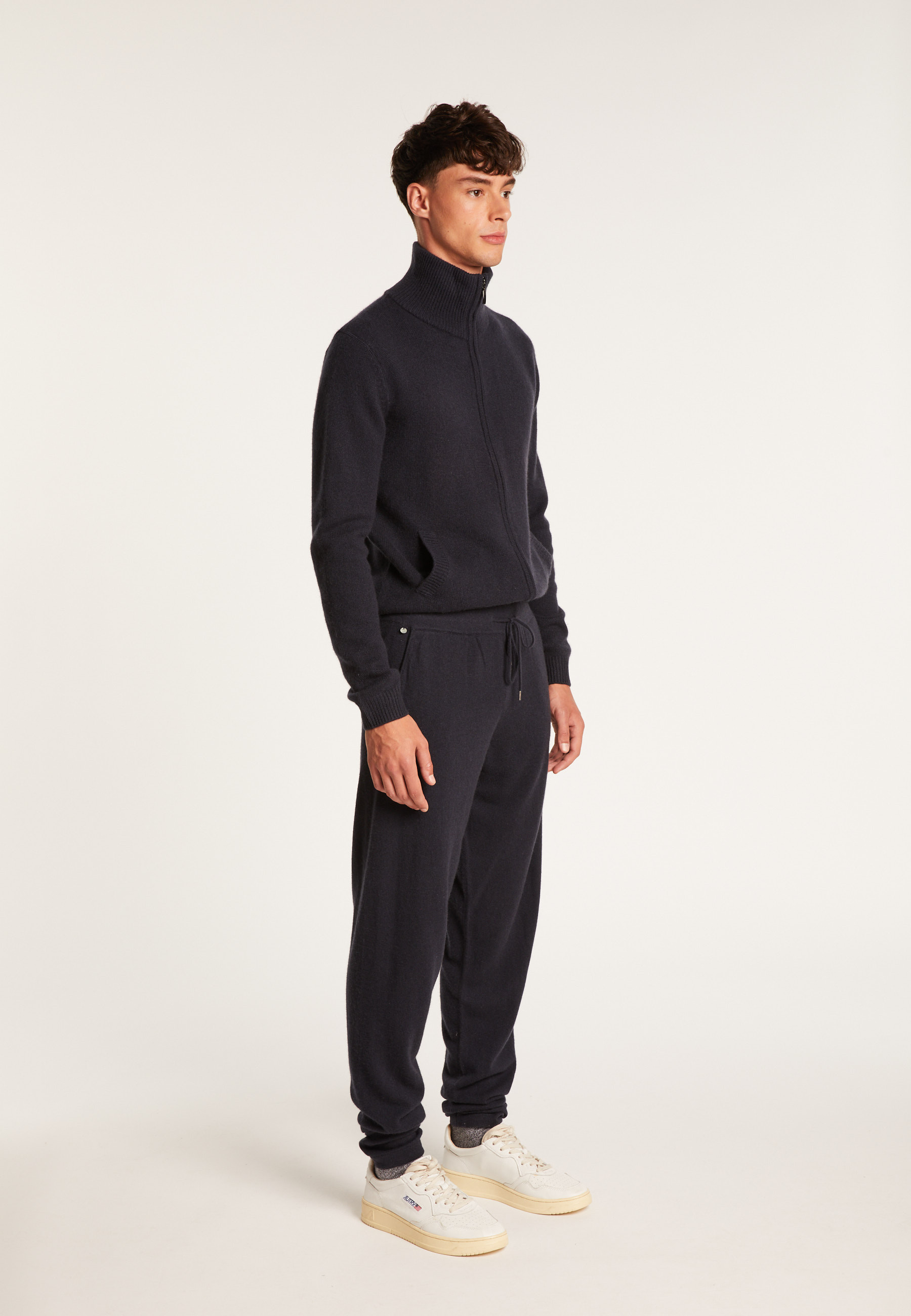 Pantalon en cachemire - Harvey 6340 Marine - 05 bleu marine