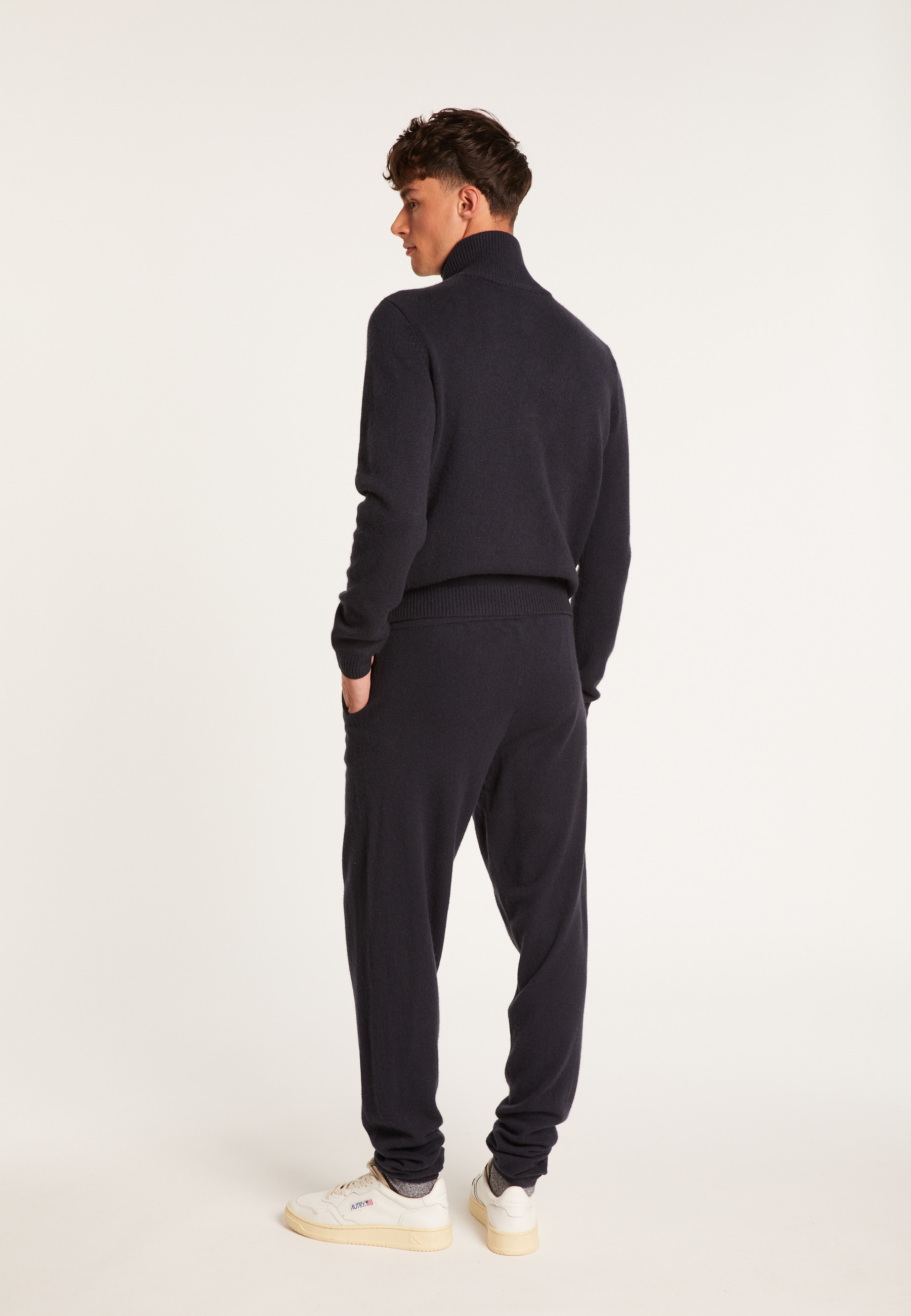 Pantalon en cachemire - Harvey 6340 Marine - 05 bleu marine