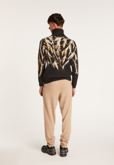 Pantalon en cachemire - Harvey 6340 Marine - 05 bleu marine