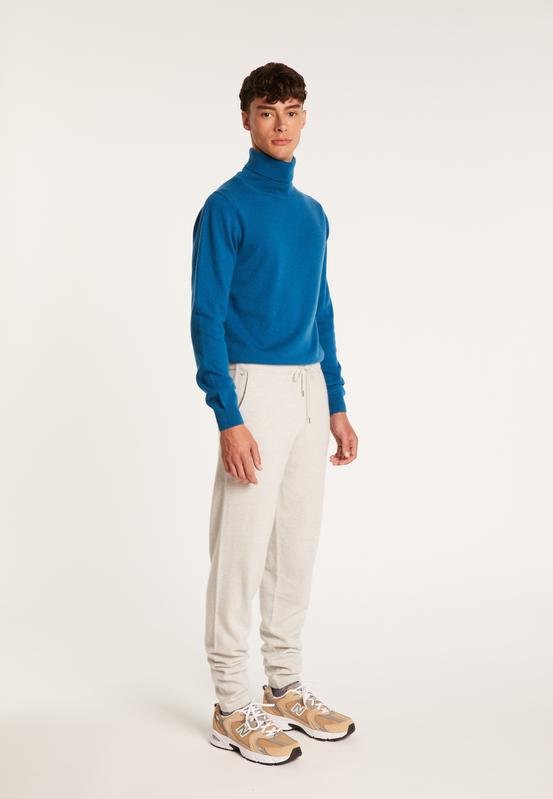 Pantalon en cachemire - Harvey 6340 Marine - 05 bleu marine