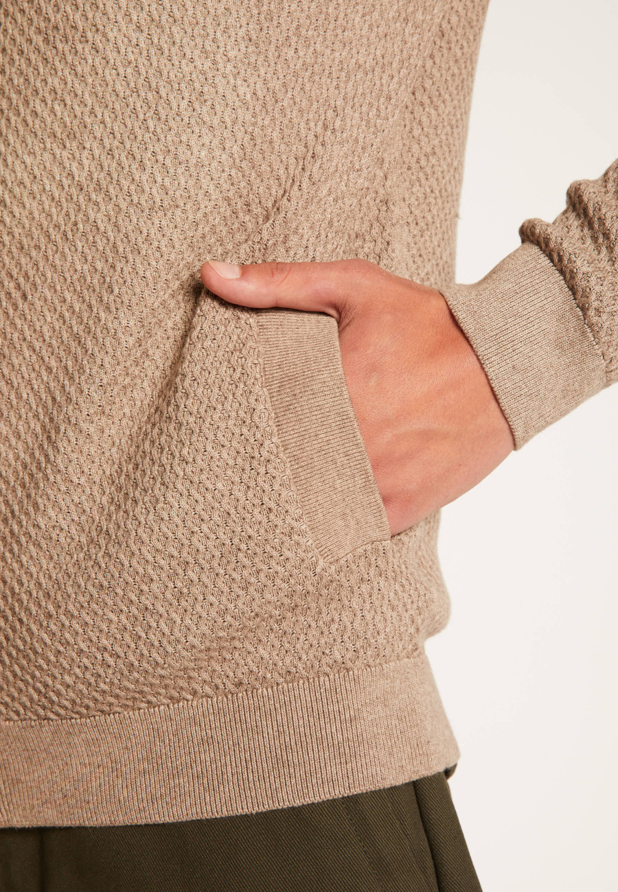 Hiro Cashmere Cotton com zíper - Colete