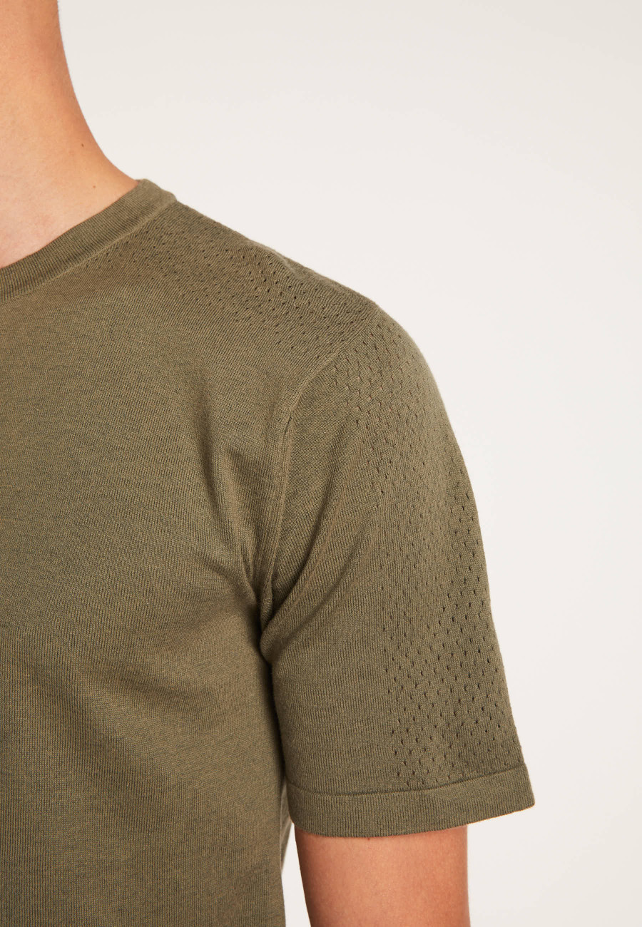 Cotton and silk T-shirt - LARS