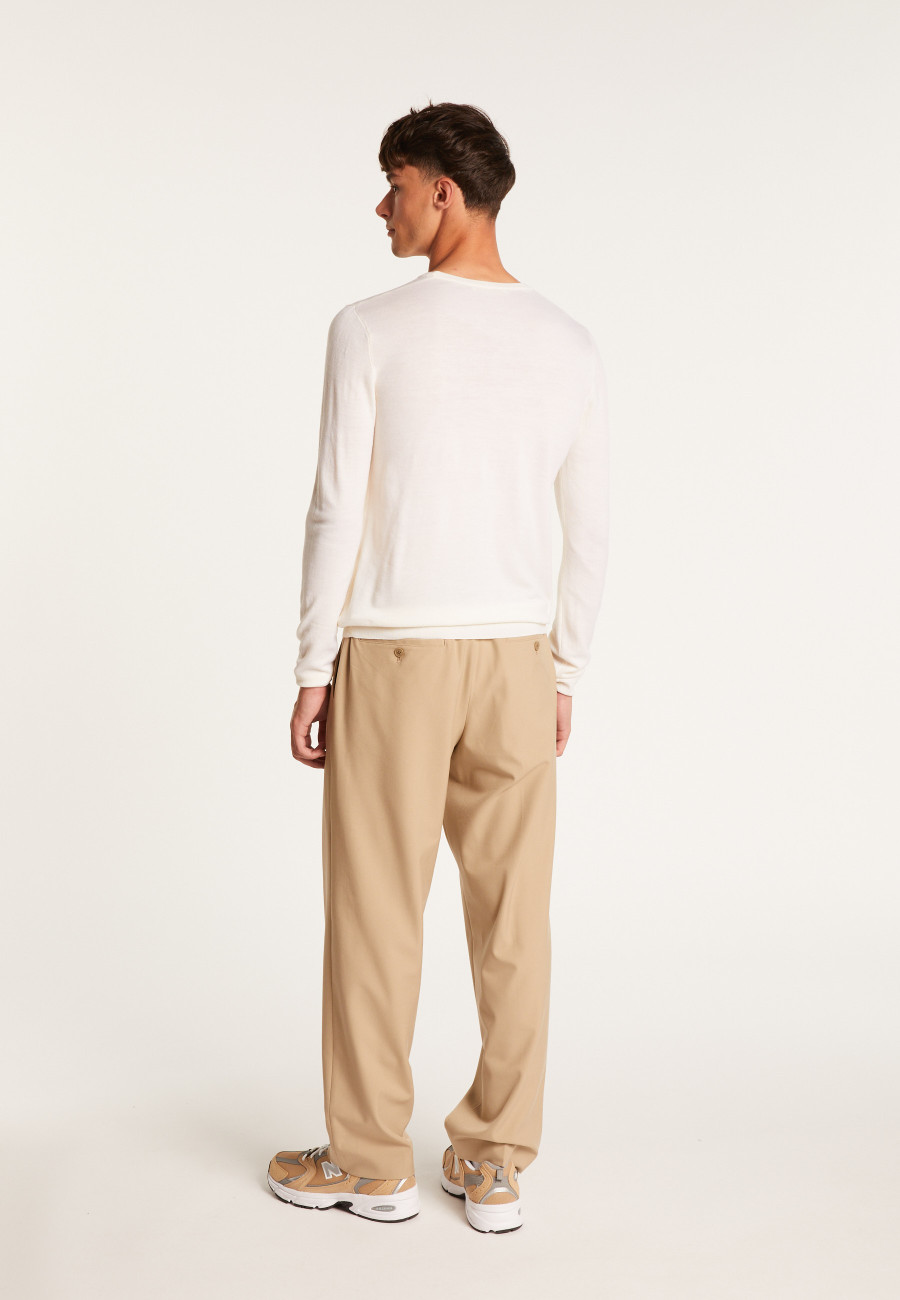 V-neck jumper in merino wool - Eddie