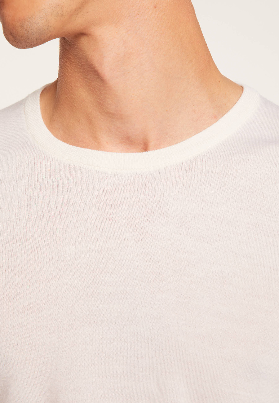 Suéter de lã merino com gola redonda - Eddie