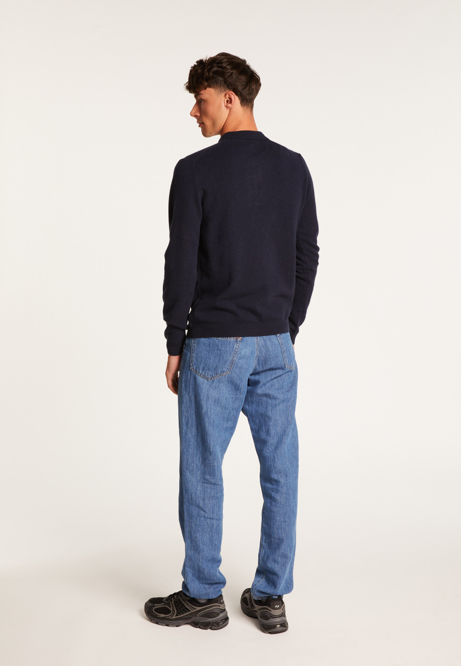 Suéter de cashmere com gola polo - Emerson