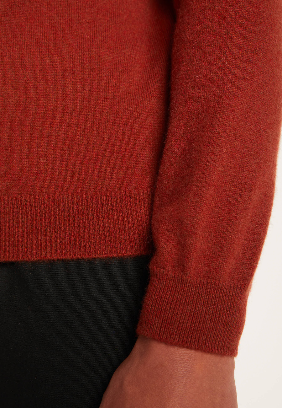 Pull col zippé en cachemire 2 fils - Emile