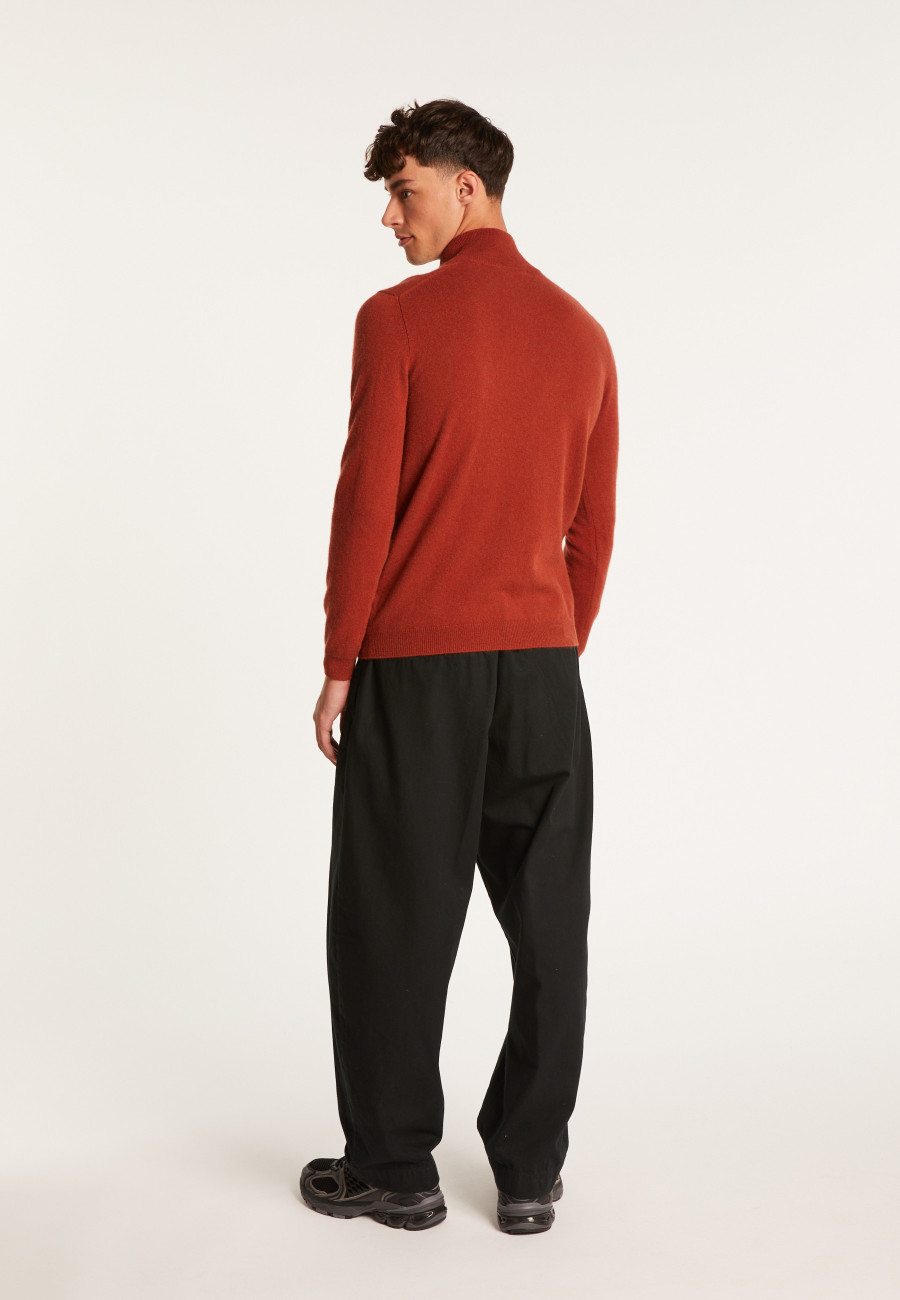 Pull col zippé en cachemire 2 fils - Emile