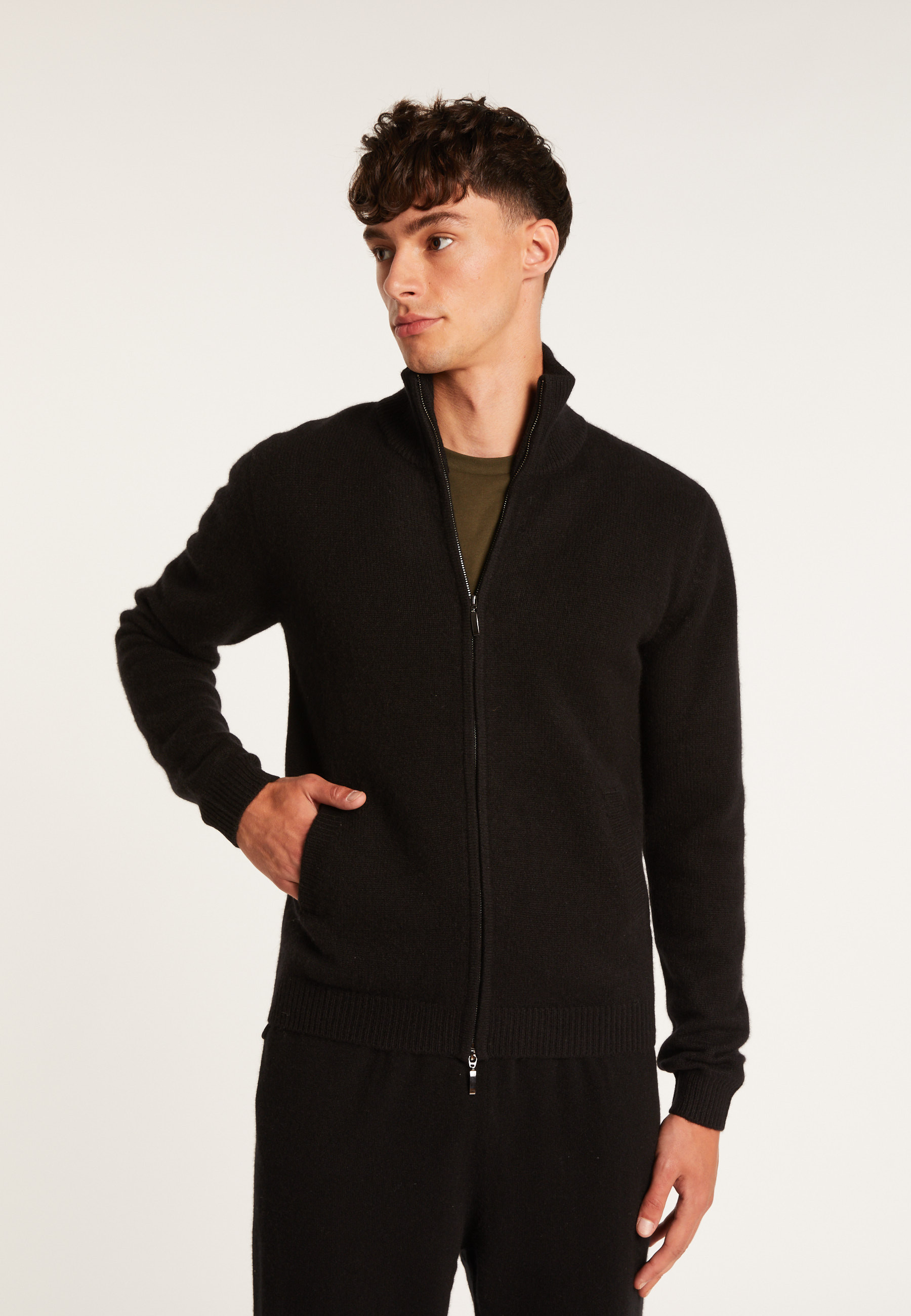 Gilet zippé en cachemire 4 fils - Balthazar