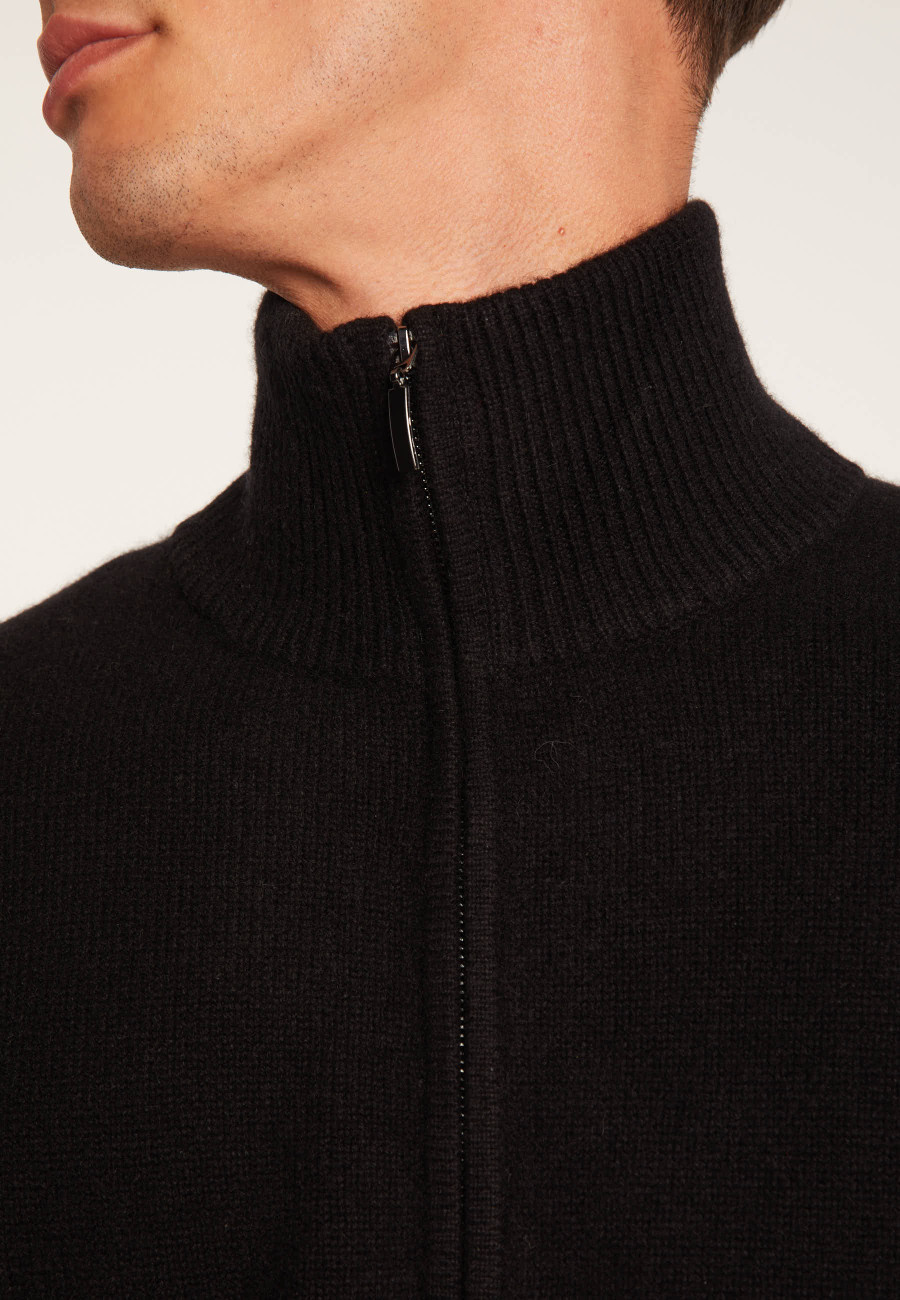 Gilet zippé cachemire 4 fils - Balthazar
