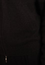 Gilet zippé en cachemire 4 fils - Balthazar 6610 noir - 01 Noir