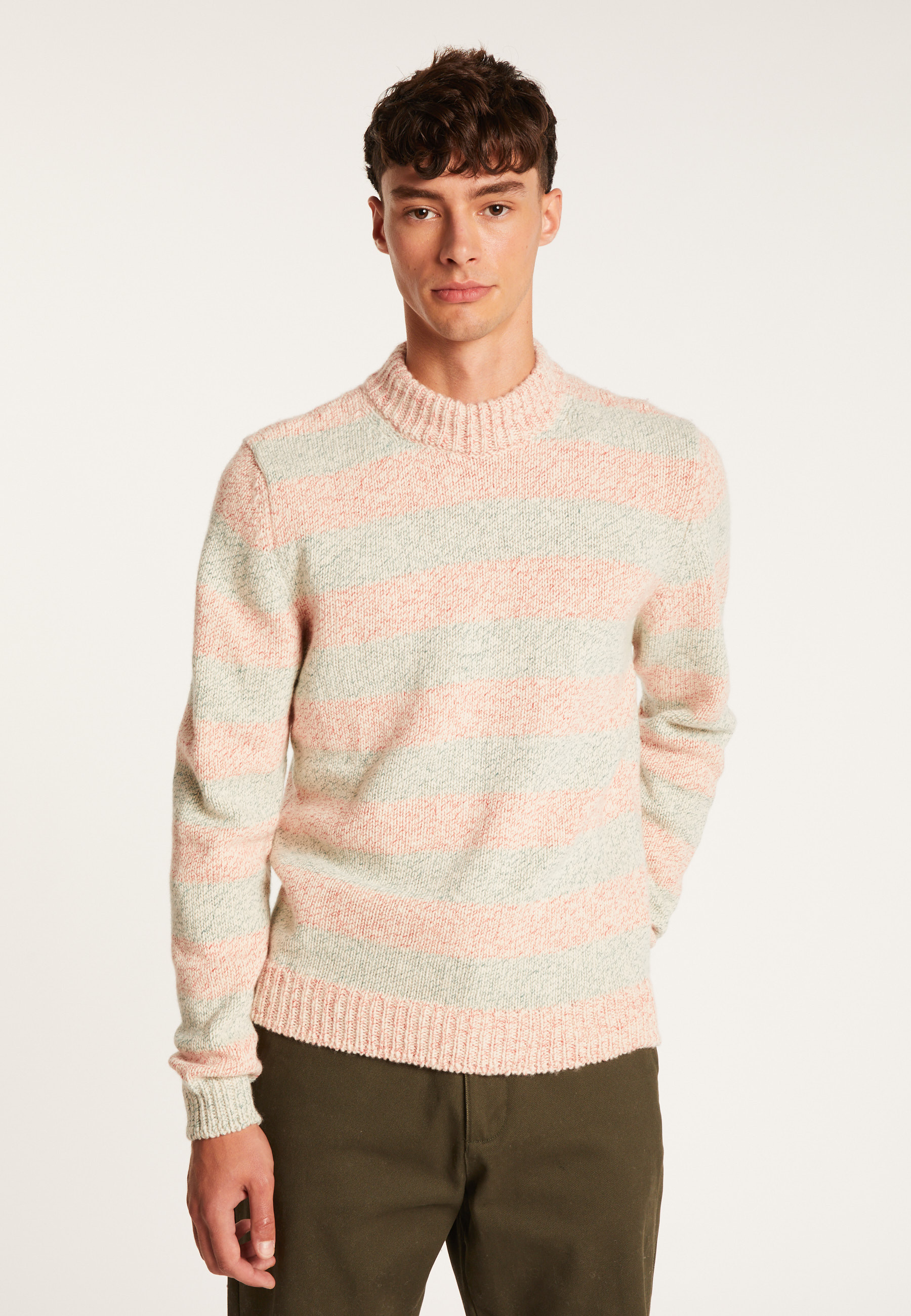 Pull col montant rayé - Romuald