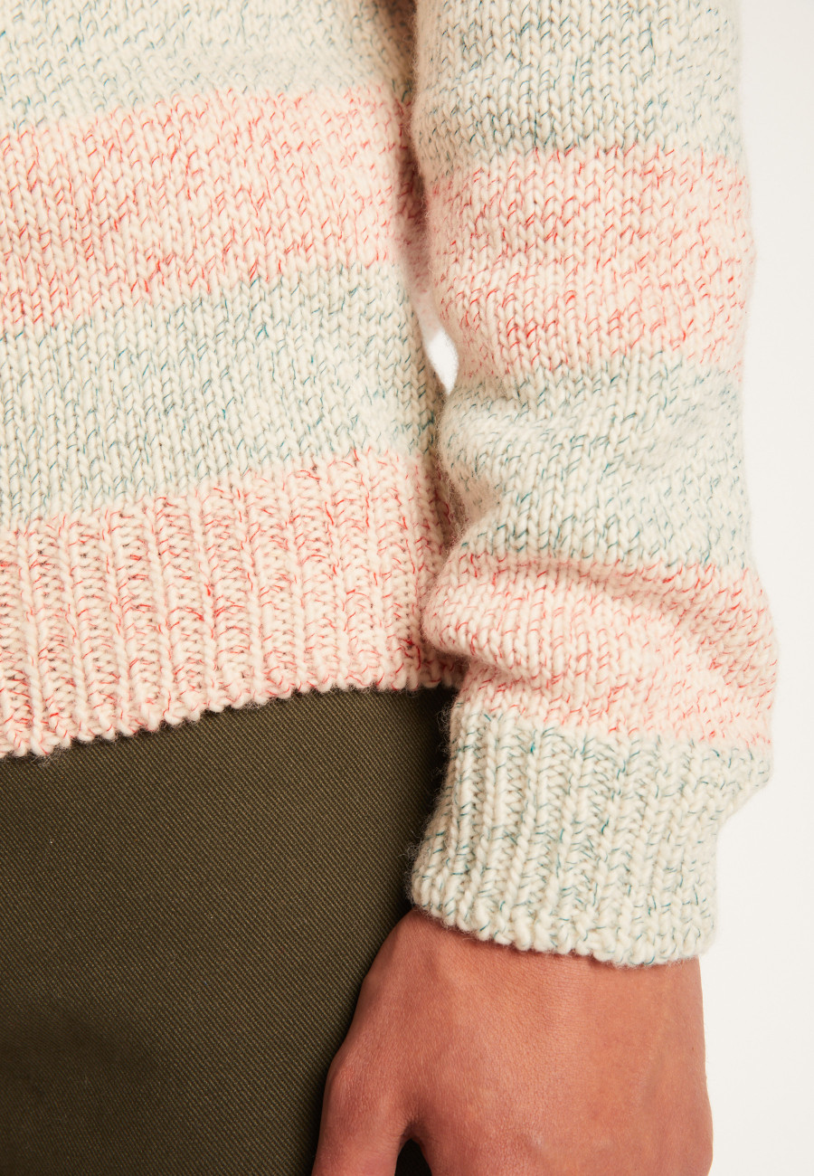 Pull col montant rayé - Romualdo