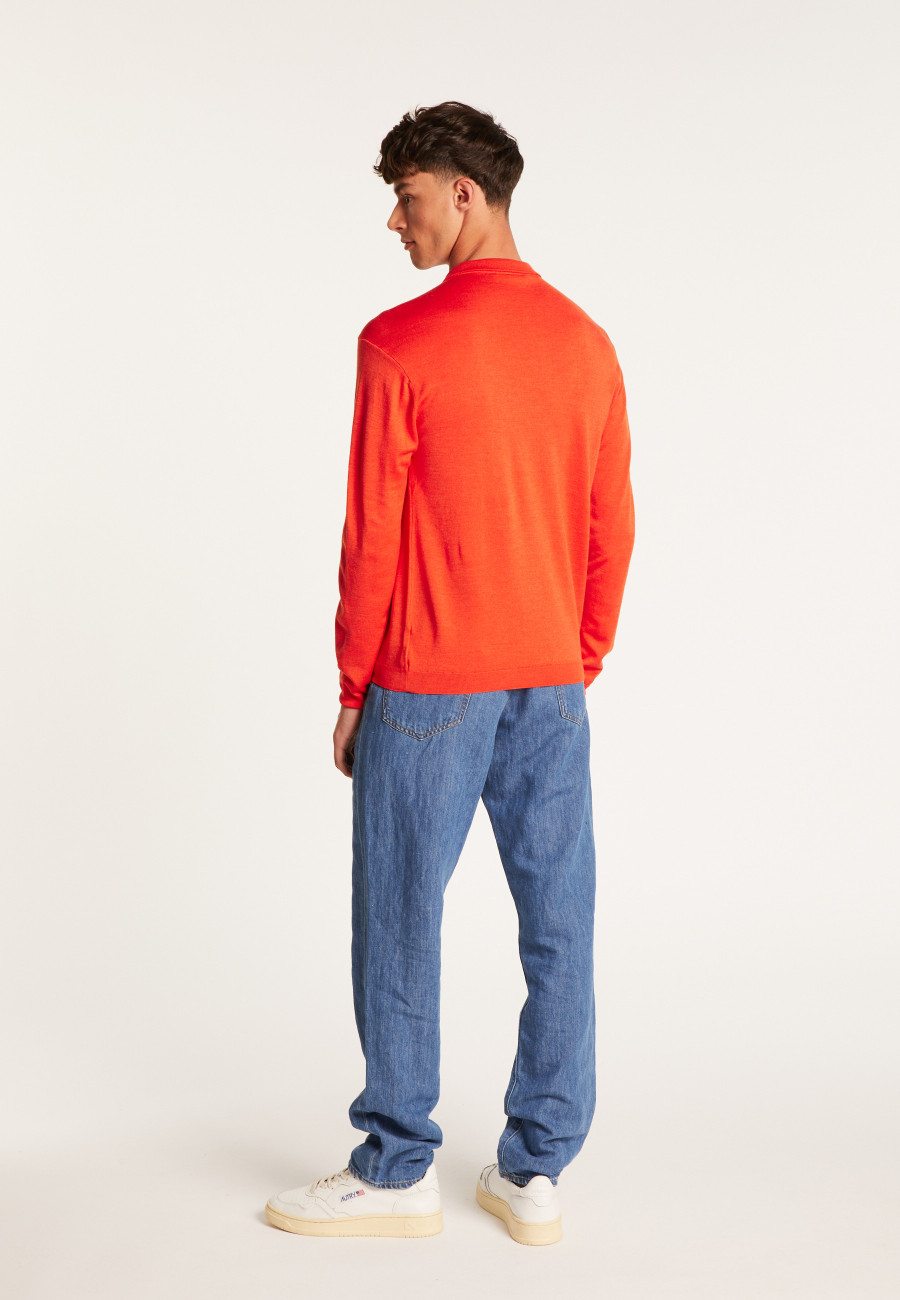 Wool and silk polo neck sweater - Bartev