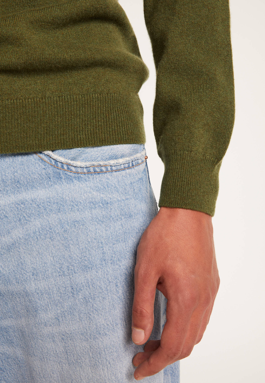 Cashmere polo neck sweater - Emerson