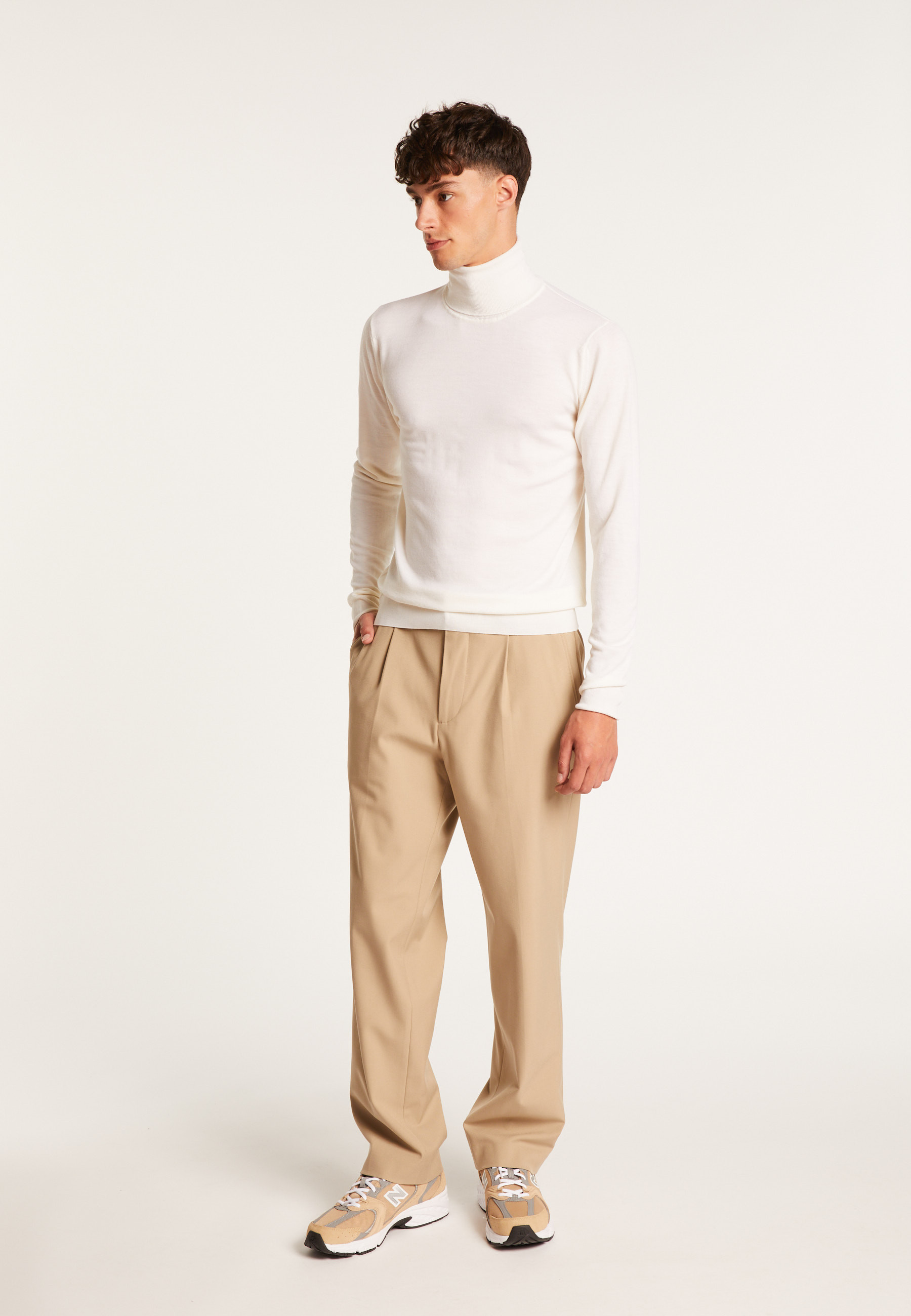 Pull col roulé en laine - Berry 7042 fregate - 48 Bleu roi