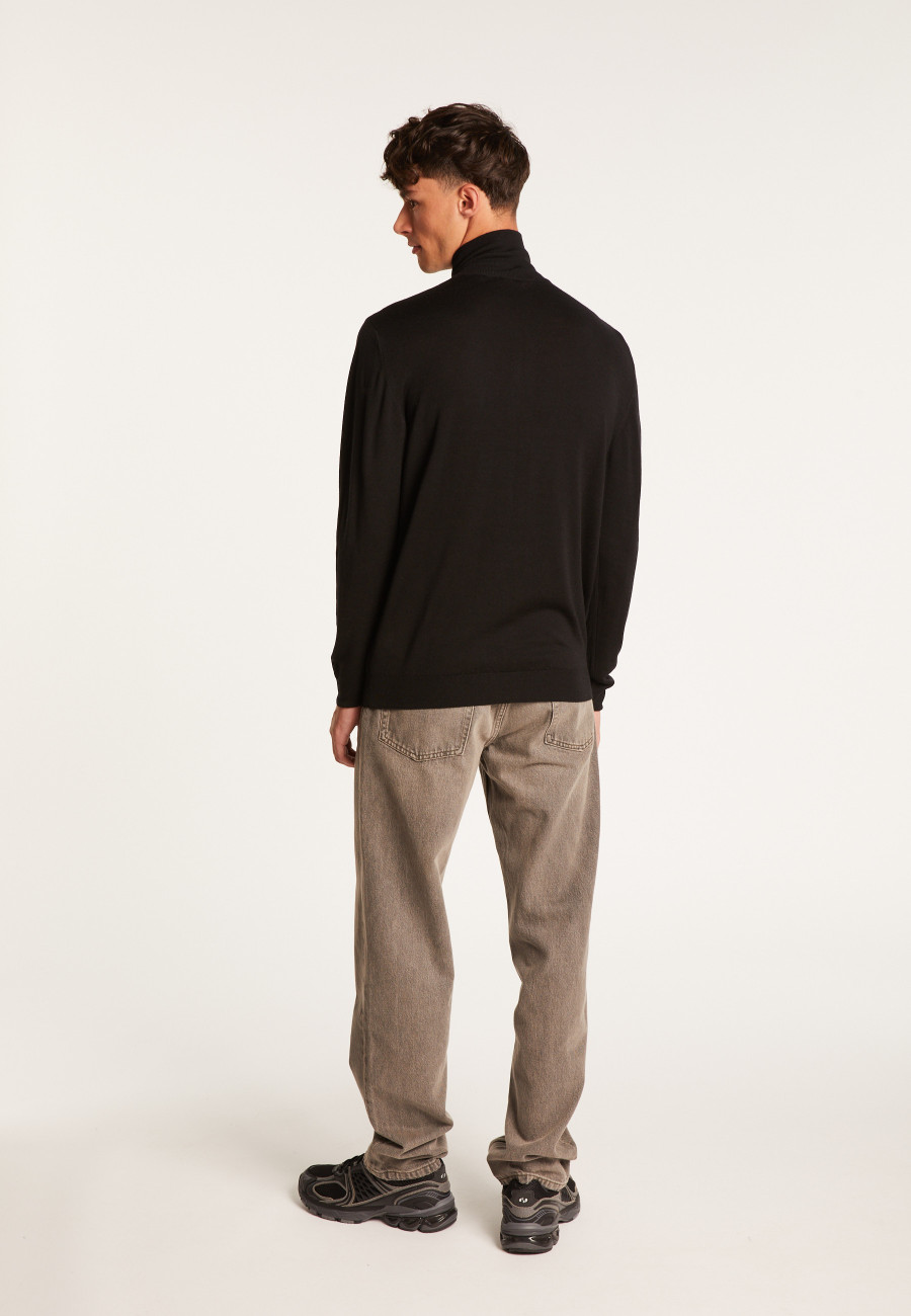 Gilet zippé en laine mérinos - Estian