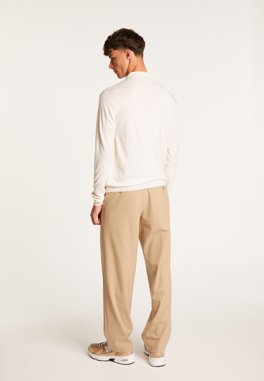 Wool and silk polo shirt - Bartev