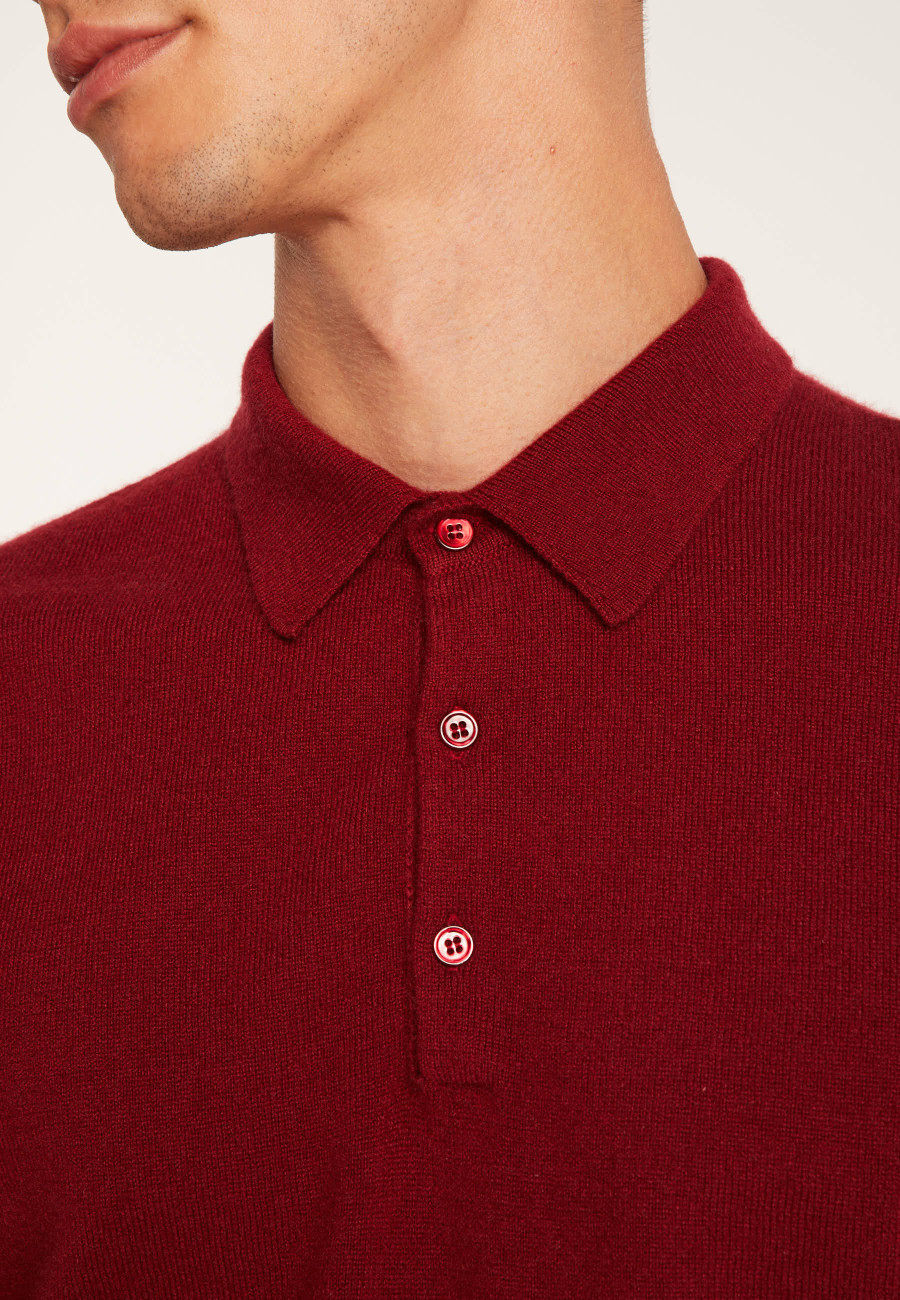 Pull col polo en cachemire - Emerson