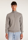 Pull col camionneur en cachemire - Emile 7566 sable/ecru - 13 Beige moyen