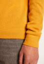 Pull col rond en cachemire à finitions roulotées - Ernest 7411 volute - 09 Gris moyen