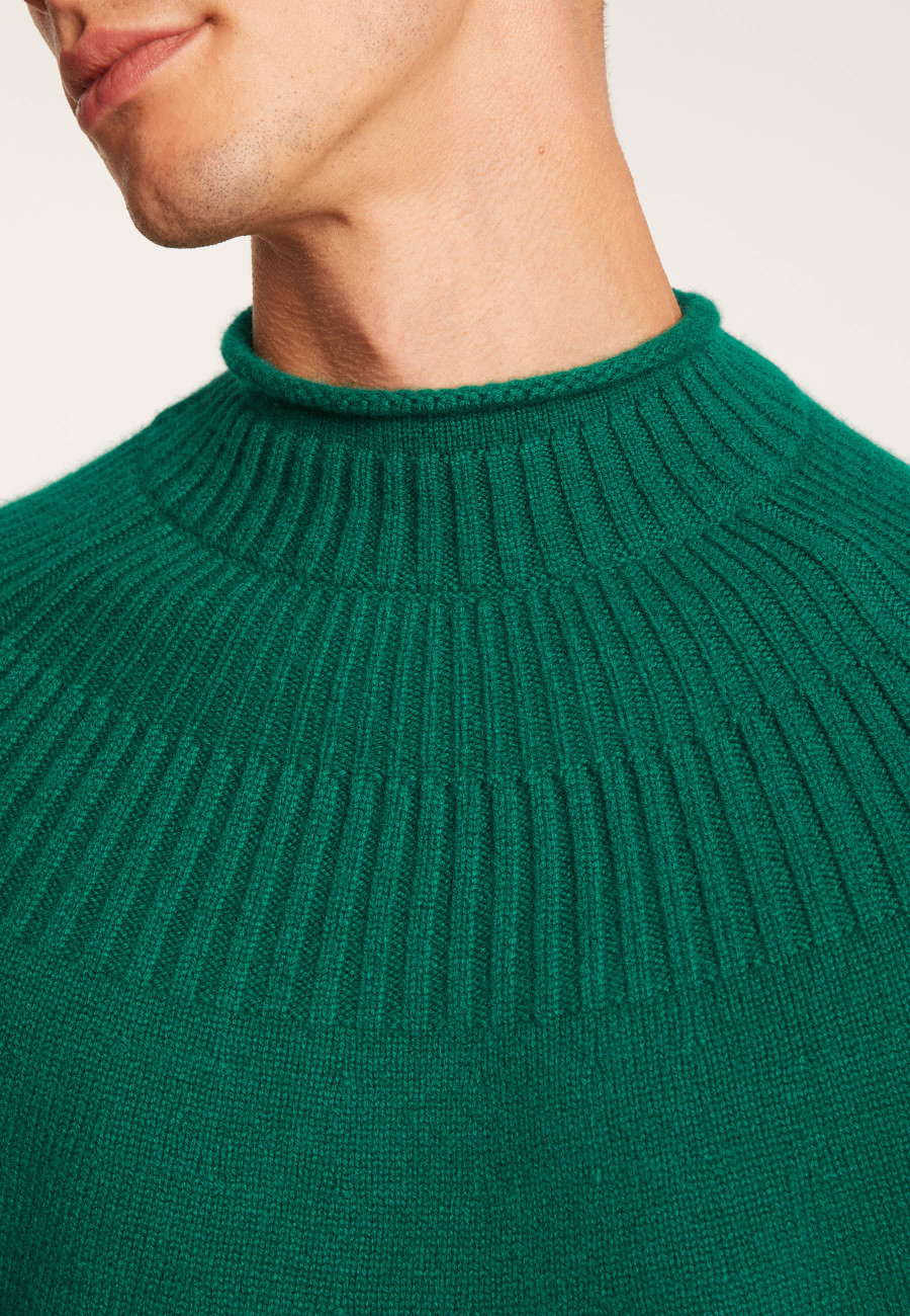 Cashmere sweater collar with mesh set - Arman