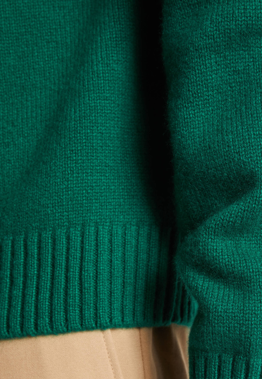 Cashmere sweater collar with mesh set - Arman