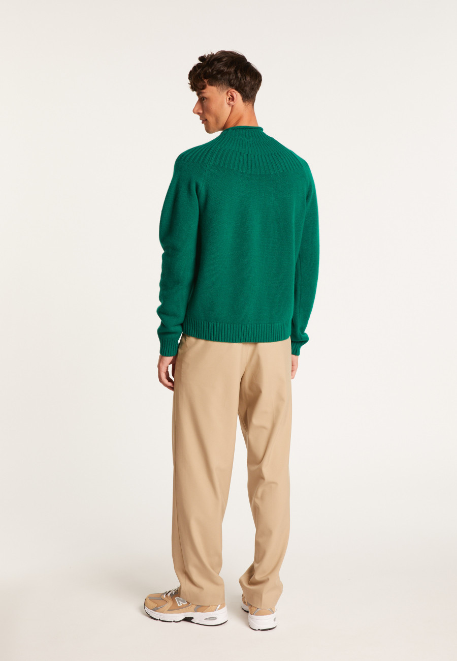 Cashmere sweater collar with mesh set - Arman